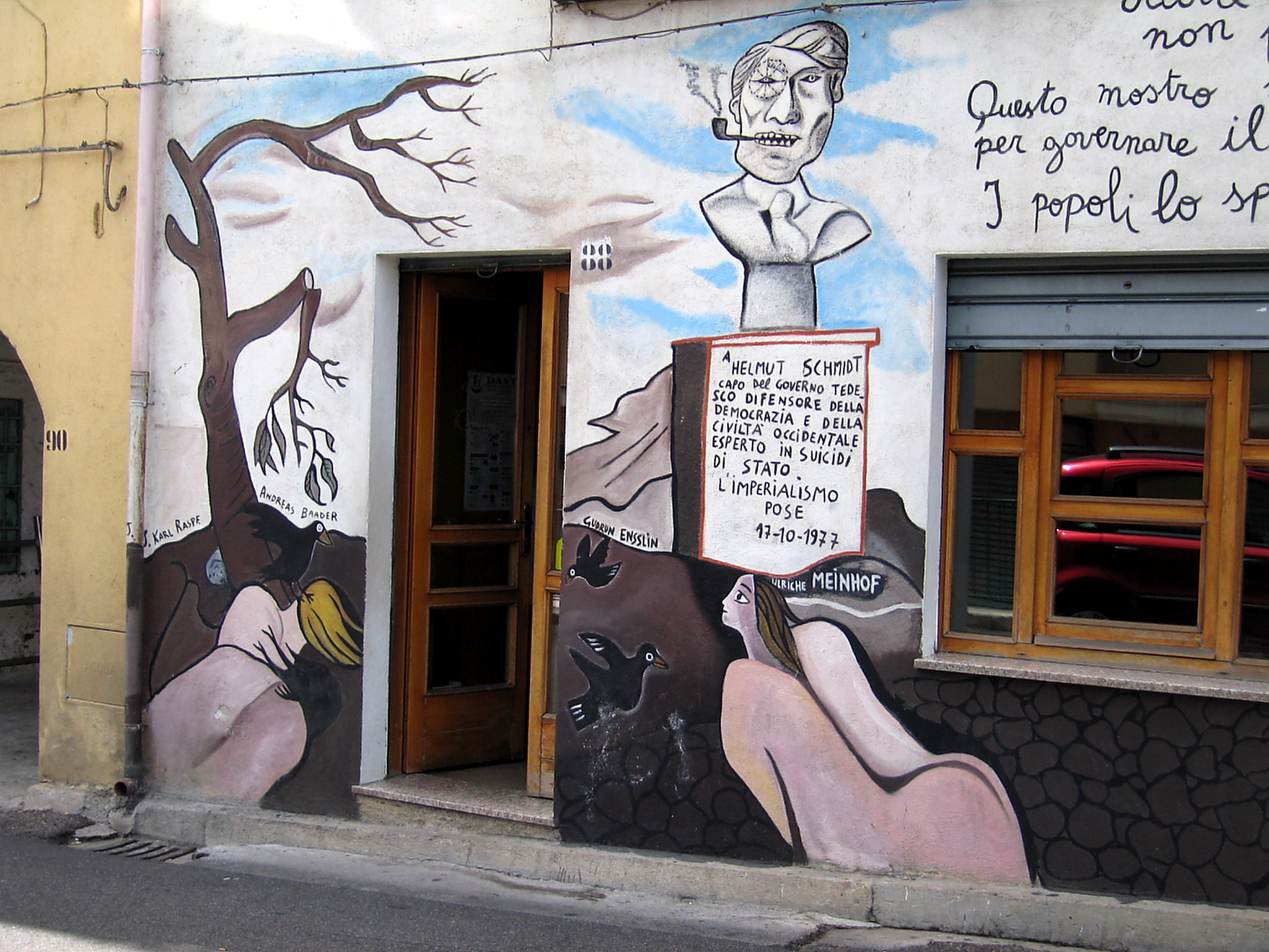 die politischen Wandmalereien, die „Murales“, von Orgosolo