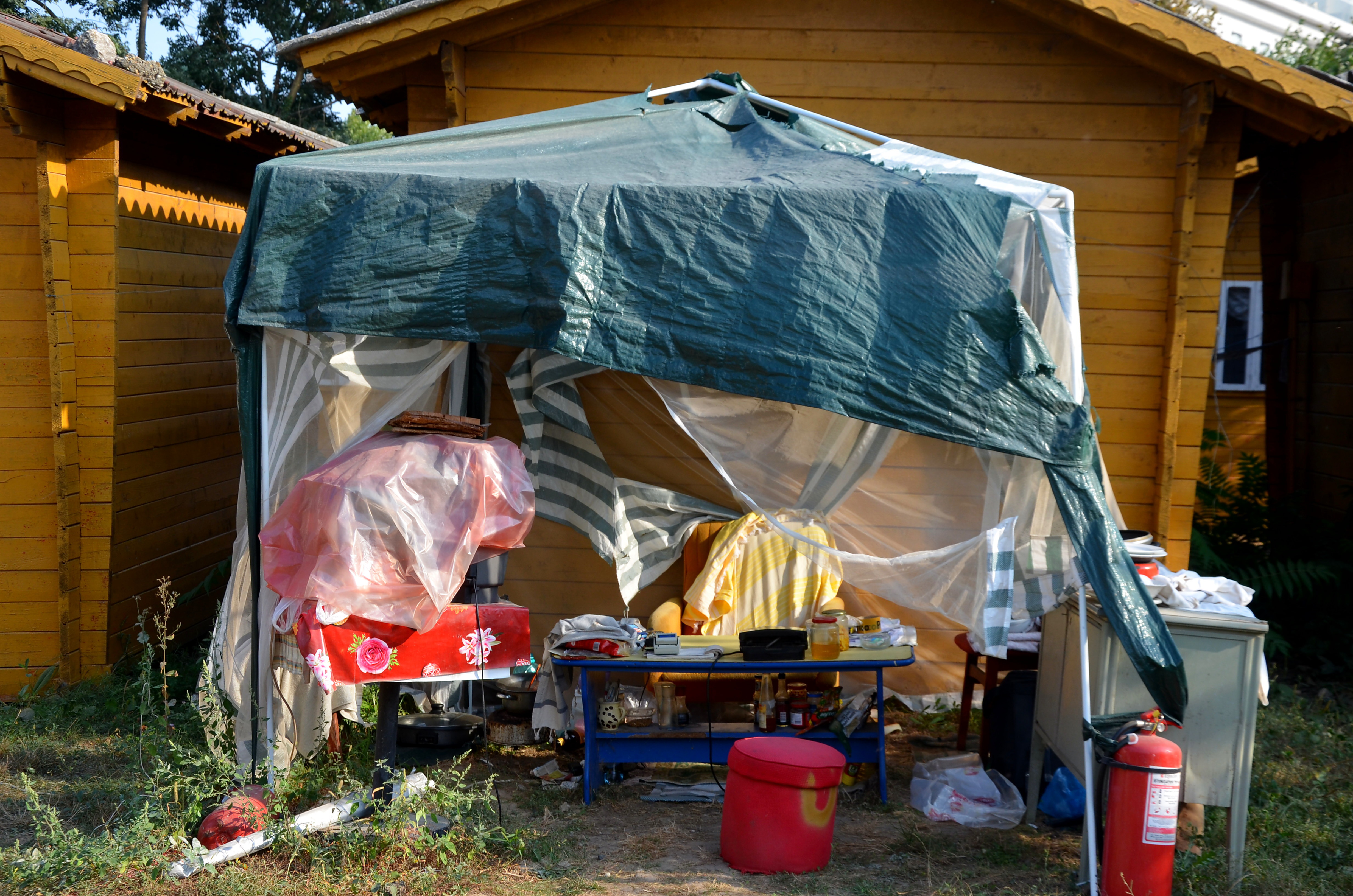 das "Büro" des Campings