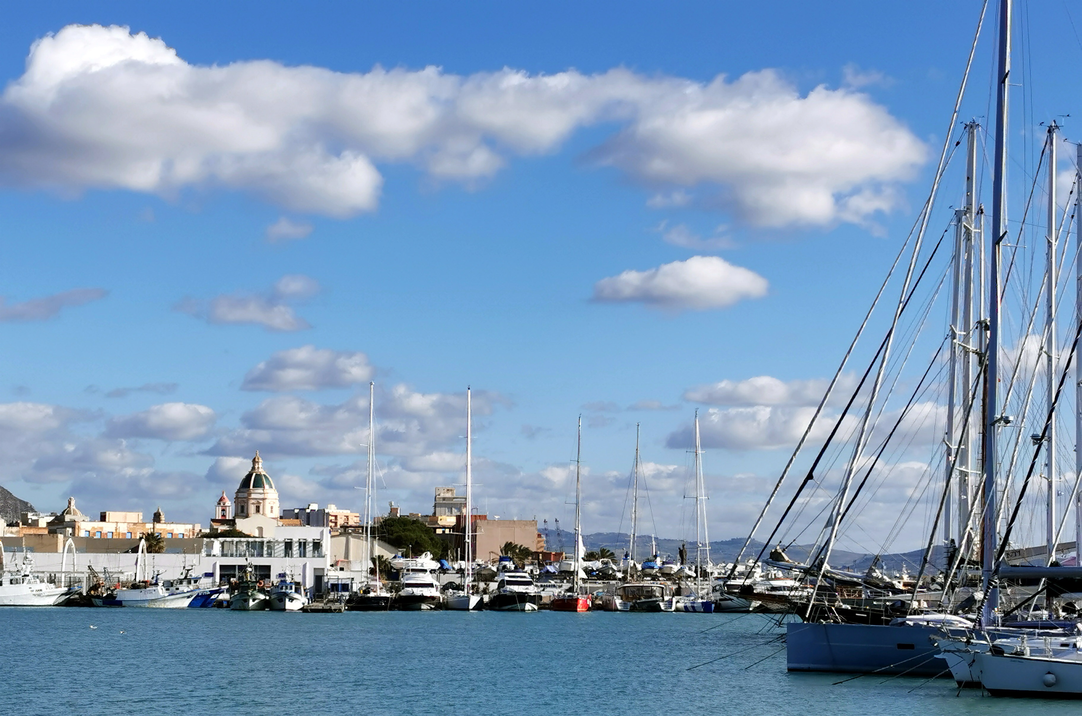 Ankunft am Hafen von Trapani