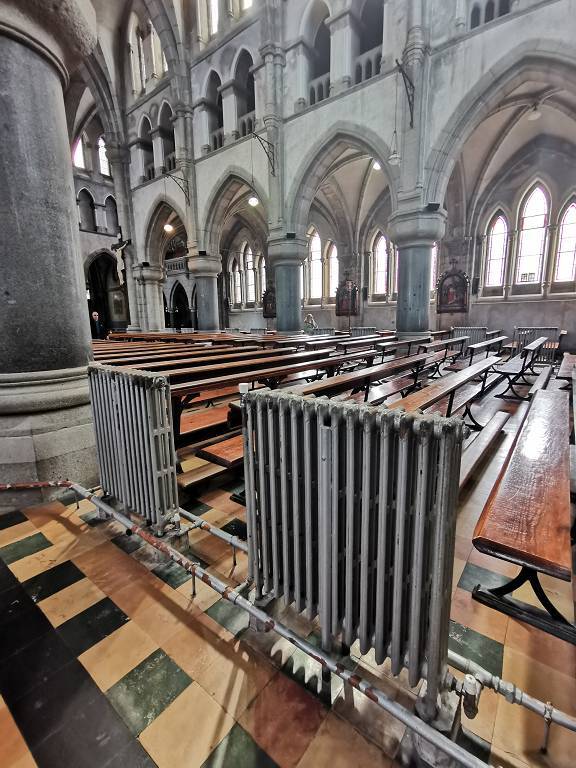 Heizkörper in der Kirche