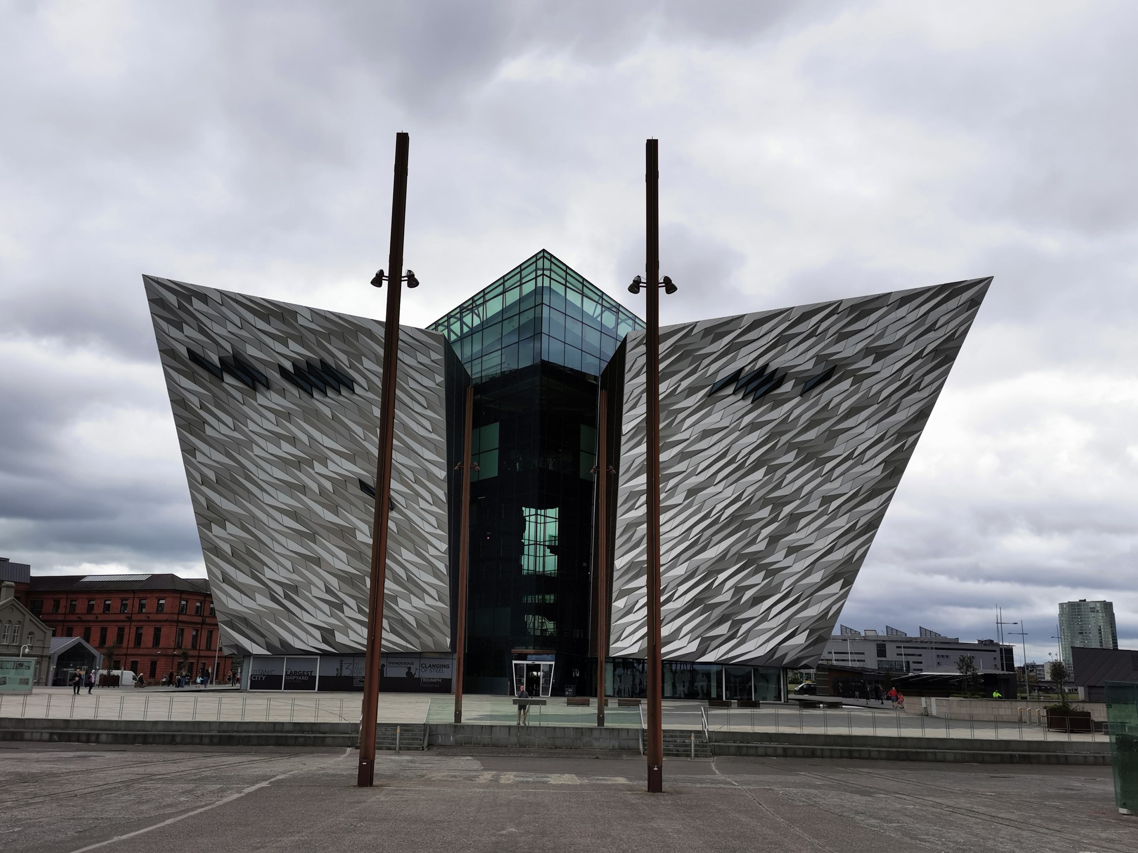 das futuristische Belfast Titanic Gebäude