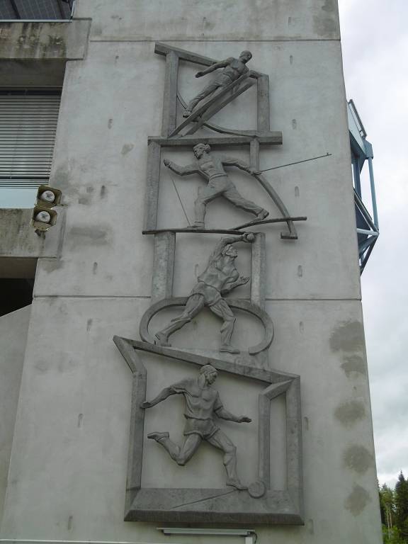 in Lahti, bei der Sprungschanze
