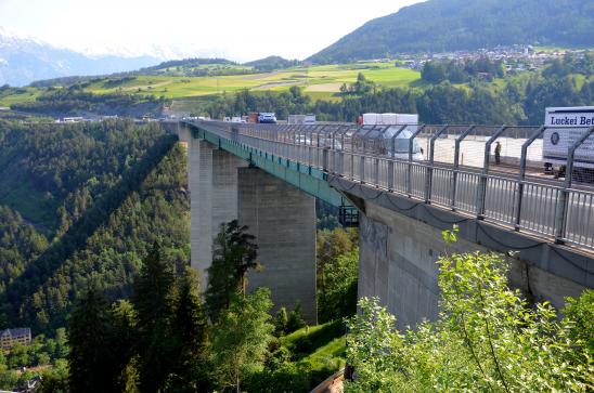 die Europabrücke der Brennerautobahn
