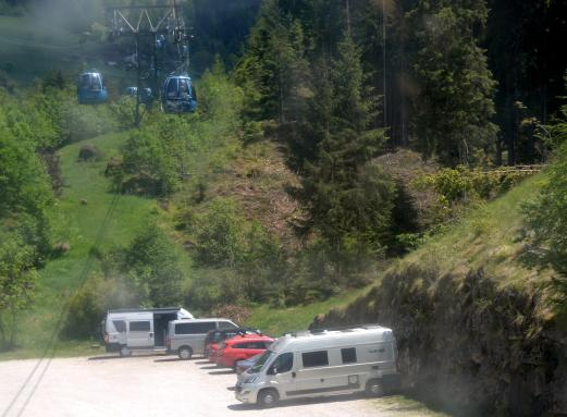 jetzt fahren wir auch auf die Seiser Alm, auf 1825 m ü.M. 