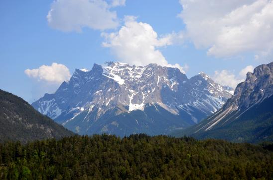 die Zugspitze,  2962 m hoch