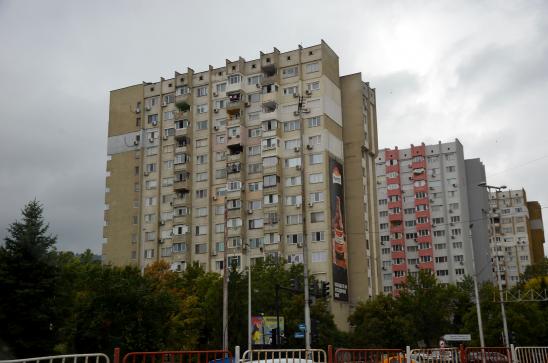 in Shumen hat es viele scheussliche Plattenbauten aus der sozialistischen Regierungszeit