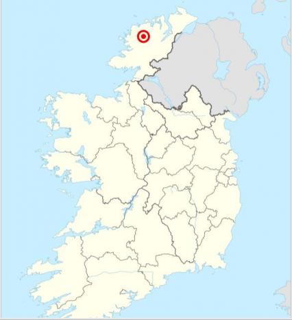 Lage des Glenveagh Nationalpark 