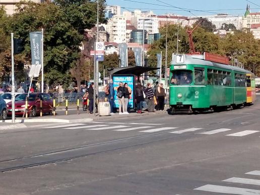 das sind alles Trams aus Basel