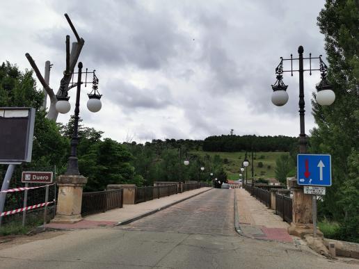 in Soria, die Brücke über den Douero