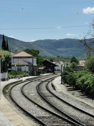 am Bahnhof von Pinhão