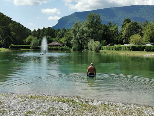 an diesem Seelein übernachten wir