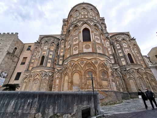die Rückseite der Kathedrale von Monreale