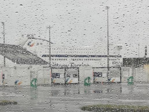 in Roscoff, es regnet