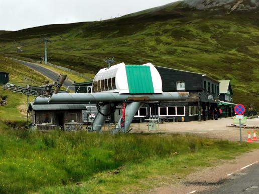das Skigebiet Glenshee