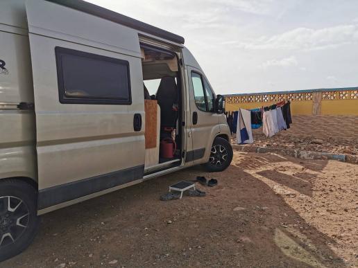 grosse Wäsche im Camping