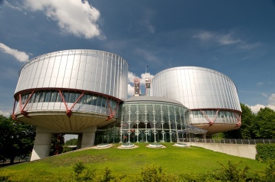das Menschenrechts-Gebäude  in Strasbourg