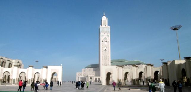 die Hassan-II.-Moschee in Casablanca