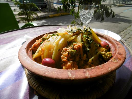 Mittagessen in Casablanca, mit ganz viel Koriander