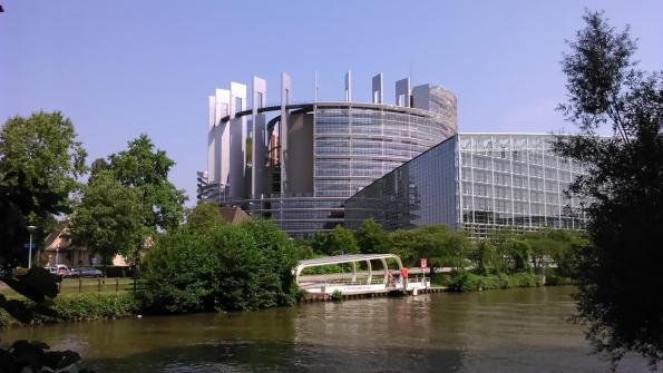 das Europa-Parlament in Strasbourg